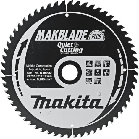 Makita Kreissägeblatt, MAKBLADE PLUS 255 x 30 mm • 60 Zähne