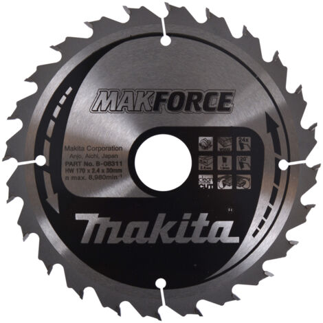 Makita Kreissägeblatt, MAKFORCE 170 x 30 mm • 24 Zähne