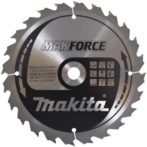 Makita Kreissägeblatt, MAKFORCE 185 x 15,88 mm • 24 Zähne