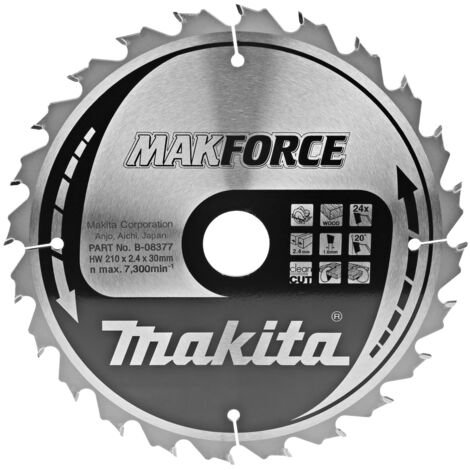 Makita Kreissägeblatt, MAKFORCE 210 x 30 mm • 24 Zähne