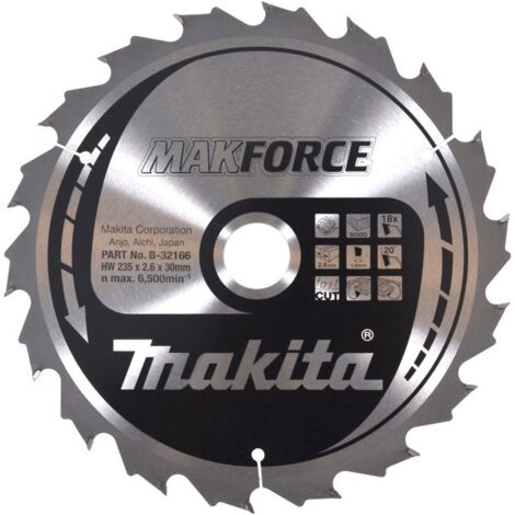 Makita Kreissägeblatt MAKFORCE 235/30 mm, 18 Zähne, 1,6 mm, Holz