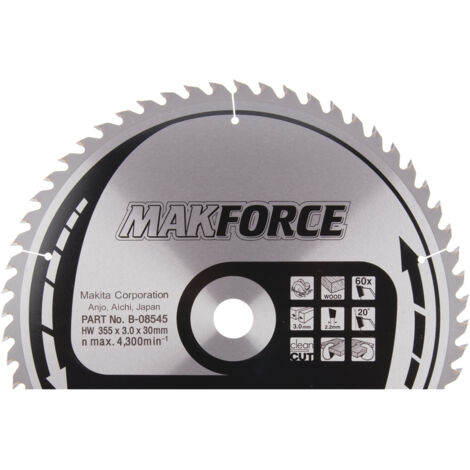 Makita Kreissägeblatt, MAKFORCE 355 x 30 mm • 60 Zähne