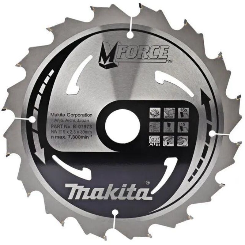 Makita Mforce Hartmetallblatt Ø210 Mm 16 Zähne Für Sägen