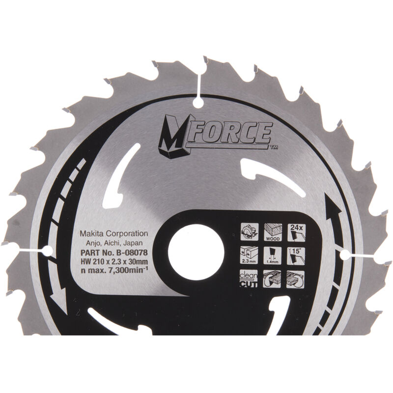 Lama per sega circolare Makita, MFORCE 210 x 30 mm - 24 denti