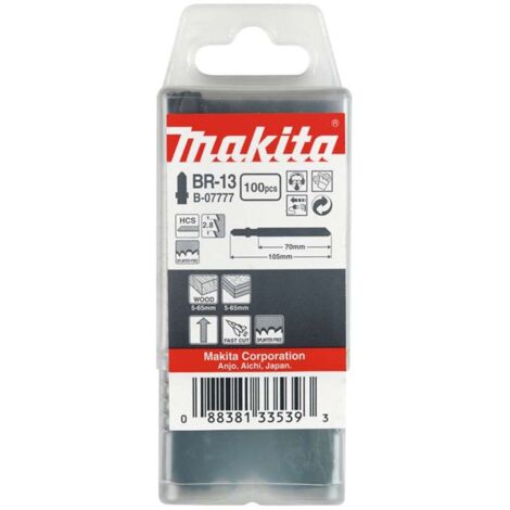 Makita Lama per seghetto alternativo speciale BR-13 - 64 mm - 9 - HCS - 100 pz.