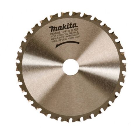 Makita – Lame de scie circulaire 136 mm B07325 – 50 dents pour métal jusqu'à 1 mm – Alésage 20 mm – Coupe nette et rapide