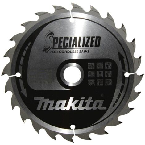 Makita – Lame de scie circulaire 165mm 24T B32904 – Pour bois dur – Alésage 20mm – Technologie TCT pour coupes nettes