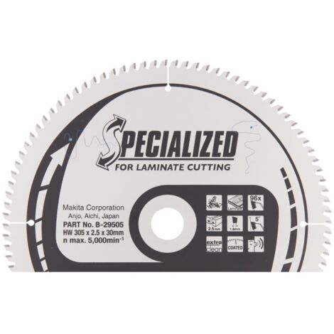 Makita – Lame de scie circulaire 305 mm – Inserts en tungstène pour coupe nette – Pour bois, fer et plaques de plâtre – 24 dents - B-33881