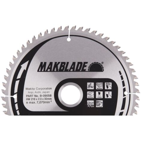 Makita lame de scie circulaire, MAKBLADE 216 x 30 mm, 60 dents