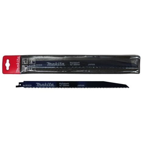 Makita – Lame de scie sabre HCS pour bois – Longueur utile 140 mm – 9 dents par pouce – Pack de 5 – 7921489