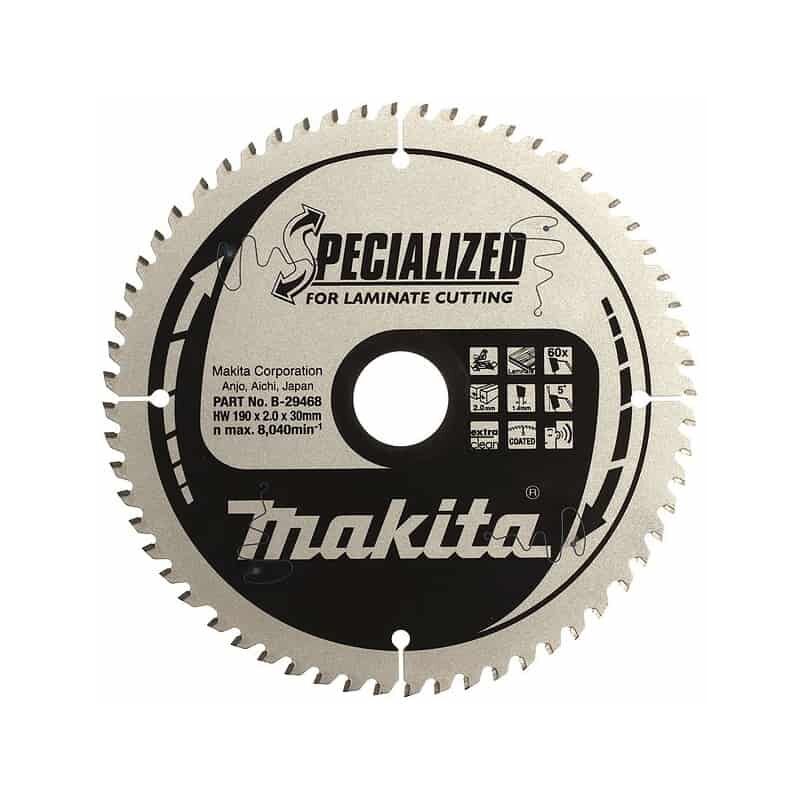 Lame de scie SPECIALIZED B 33881 pour une coupe extra nette dans le stratifié Extra Fine Cut Makita B 33881