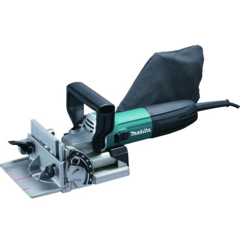 Makita – Lamelleuse 701 W PJ7000J – Tension 220 V – Profondeur de coupe 20 mm – Pour assemblage précis bois dur