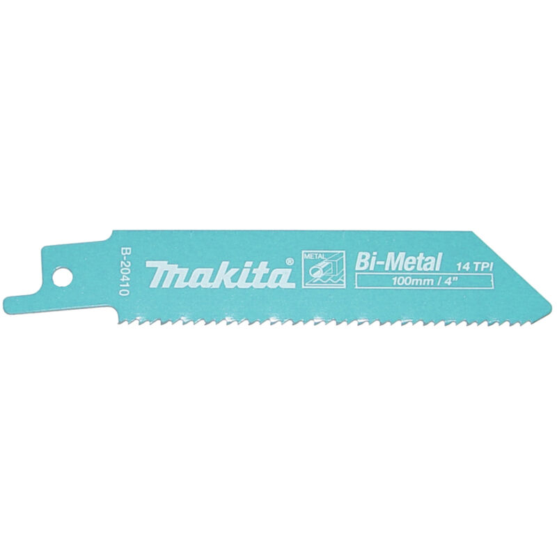 B-20410 Lame de scie droite 100x0,9 mm • 14TPI • BiM • Métal • 5 pièces - Makita