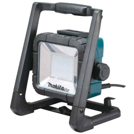 Makita – Lampe de poche sans fil – Alimentation secteur ou batterie Li-Ion 18V – Technologie XPT – 2 niveaux de luminosité – Orientation 360° - DEADML805