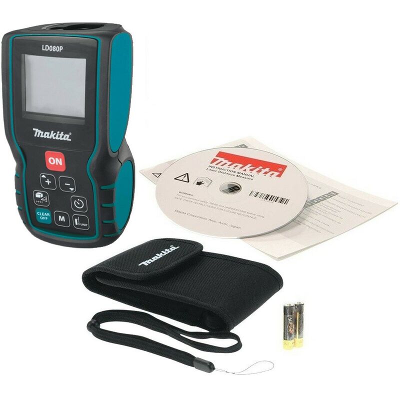 LD080P 80m Rangefinder Laser Distance Measurer Range Finder + Pouch - Makita