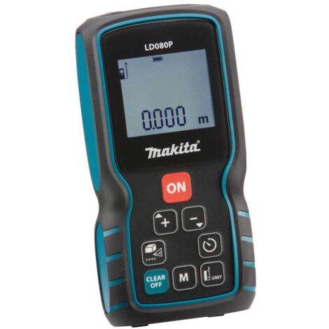 Makita LD080P 80m Laser Rangefinder with AAA Batteries and Pouch