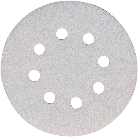 Makita – Lot de 10 disques abrasifs Ø 125 mm – Auto-agrippants 8 trous – Grains 40/60/80/100/120/180/240/320/400 – Pour ponçage métal et bois