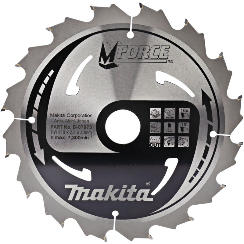 Lama per sega circolare Makita, MFORCE 210 x 30 mm - 16 denti