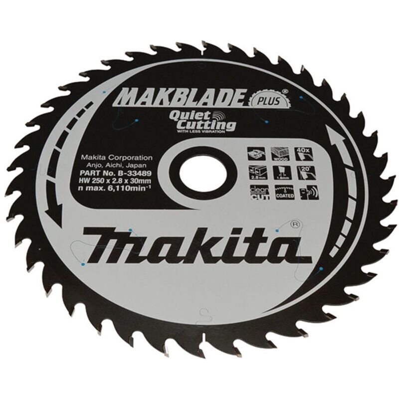 Image of Sägeblatt makblade+ 250x30x40Z - Makita