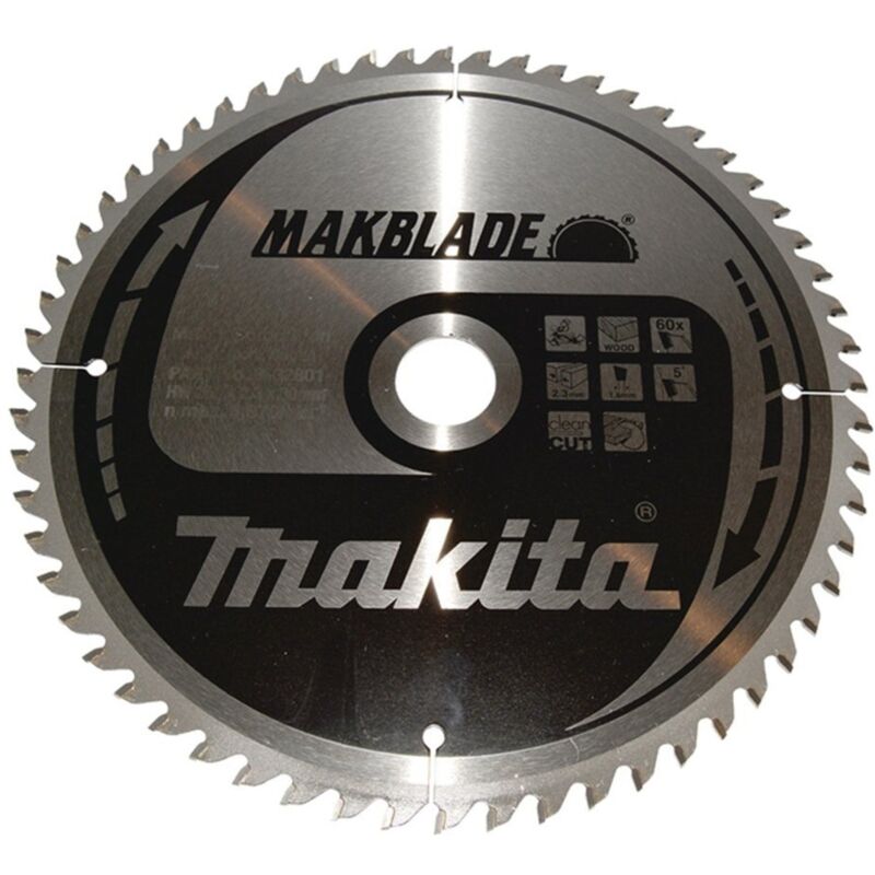 Image of Zubehör - Sägeblatt Holz, 260x30 mm, 60 Zähne B-32801 - Makita