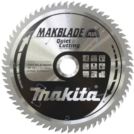 Makita MAKBLADE+ Sägeblatt 165x20x64Z