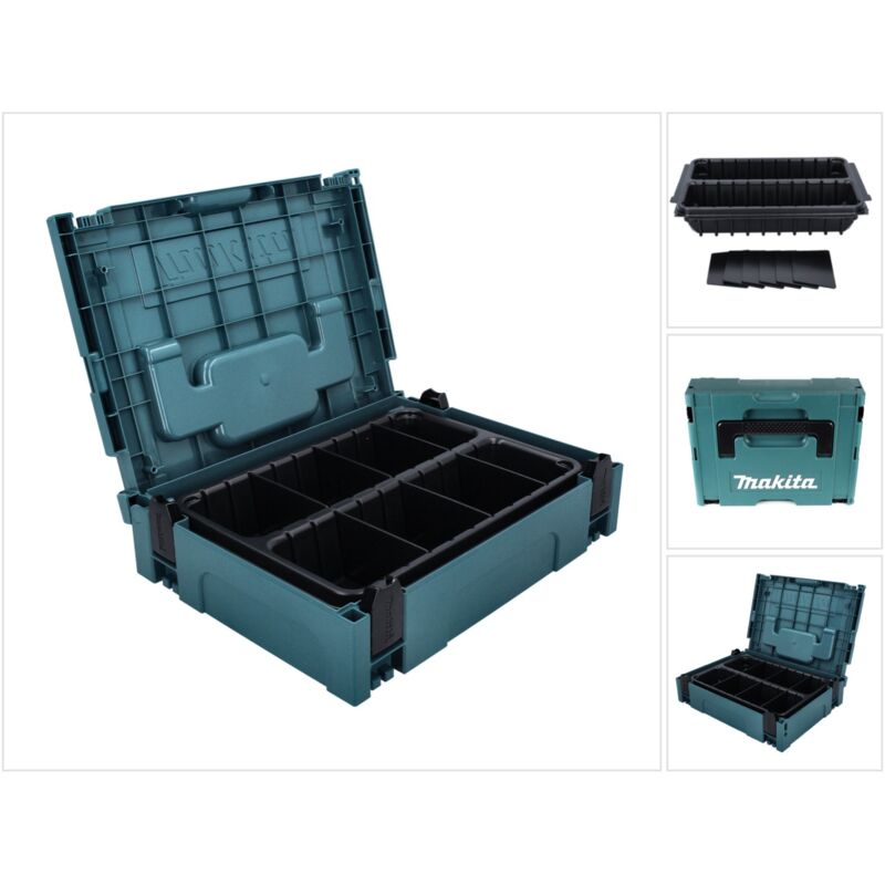 Makita Makpac 1 + insert vario avec 2 compartiments P 83680 pour outillage manuel - vue 3