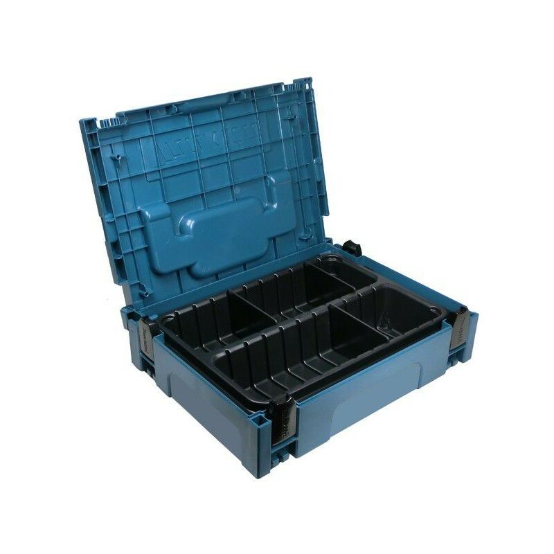 Makpac 1 Organiser 2 Compartments 6 Dividers Stackable Tool Case Toolbox - Makita