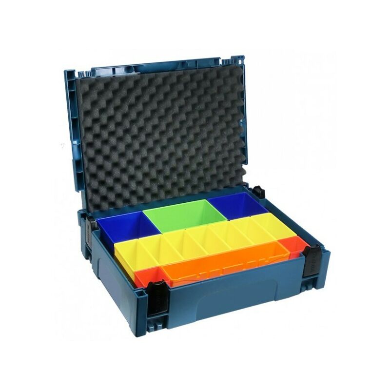 Makita - MAKPAC 1 Organiser Coloured Container Stackable Tool Case Toolbox