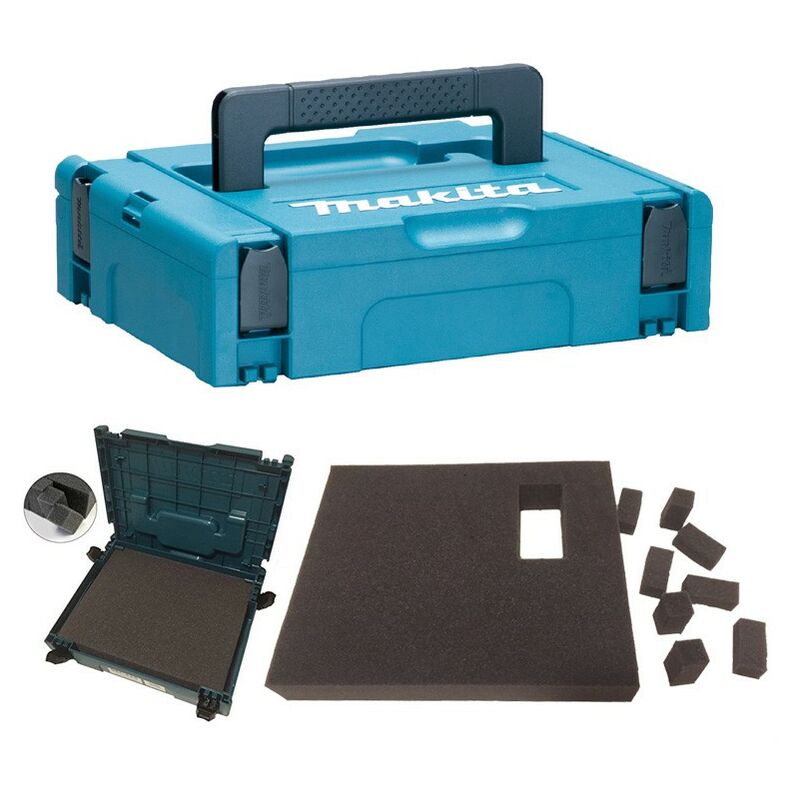 Makita - MAKPAC Stacking Connector Tool Case Systainer TYPE 1 + Foam Insert