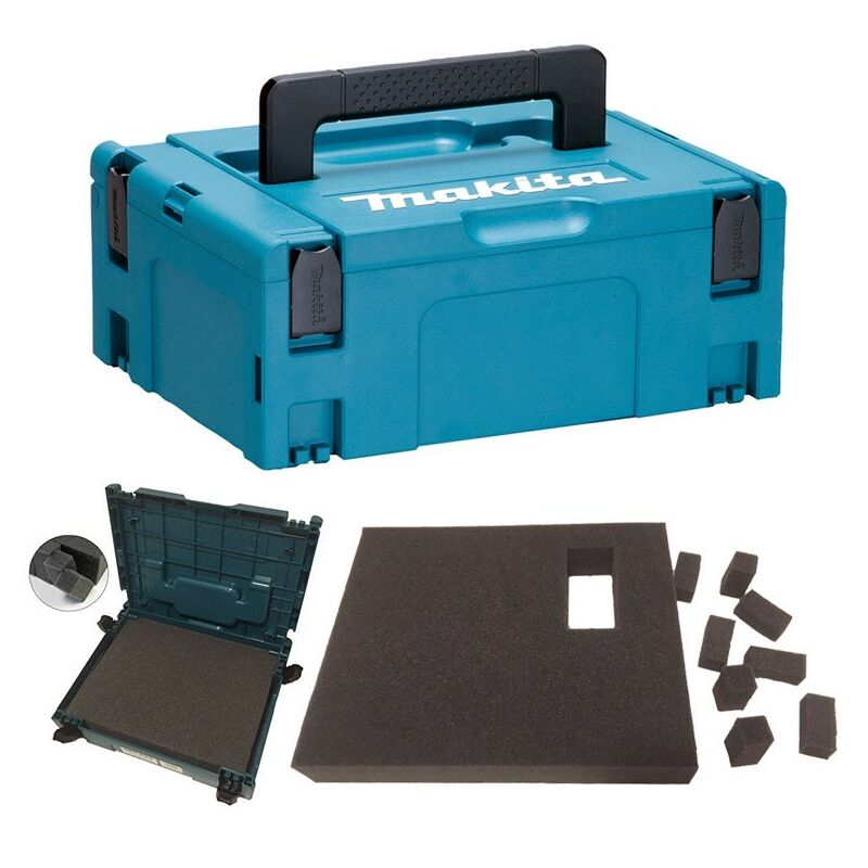 Makita - MAKPAC Stacking Connector Tool Case Systainer TYPE 2 + Foam Insert
