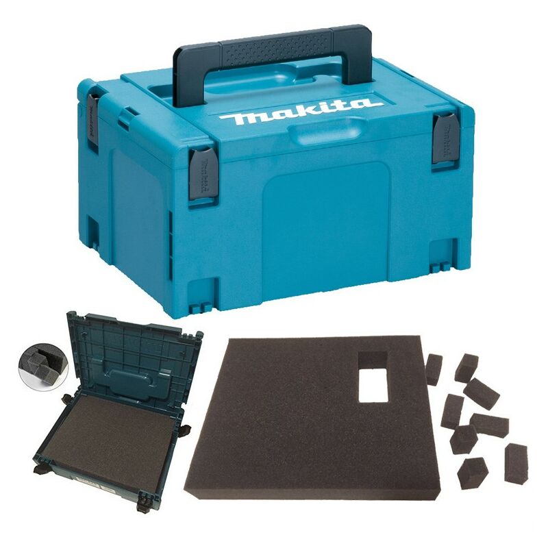 Makita MAKPAC Stacking Connector Tool Case Systainer TYPE 3 + Foam Insert