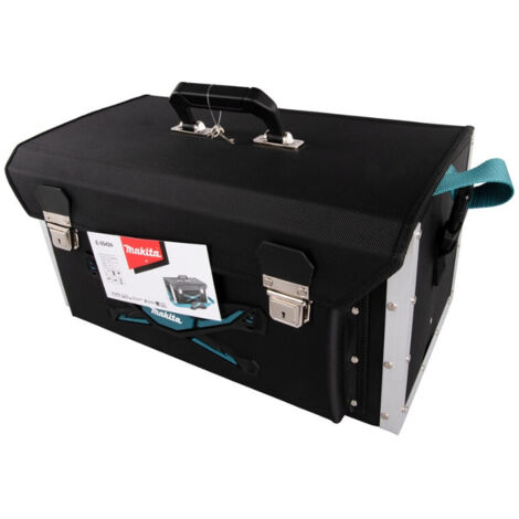 Makita – Mallette à outils légère en aluminium – Structure semi-rigide – Renforts latéraux – Fermeture sécurisée avec clé – E05424