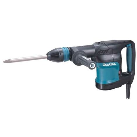 Makita – Marteau burineur 1110W – Force d'impact 7,6J – Vibration 11,5m/s² – Pour béton armé – Longueur câble 4m – Poids 5,1kg - Hm0870C