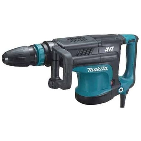Makita – Marteau de démolition 18 J SDS max – Technologie anti-vibration AVT – Pour béton armé – Ergonomie Soft Grip – 12 positions de burin - HM1213C