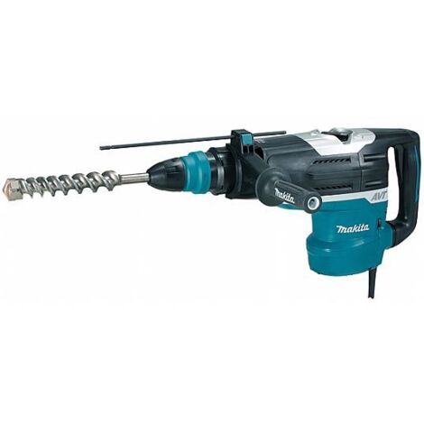 Makita – Marteau perforateur 19 J SDS-max – Technologie anti-vibration – Réglage électronique de puissance – Pour béton armé et burinage - HR5212C