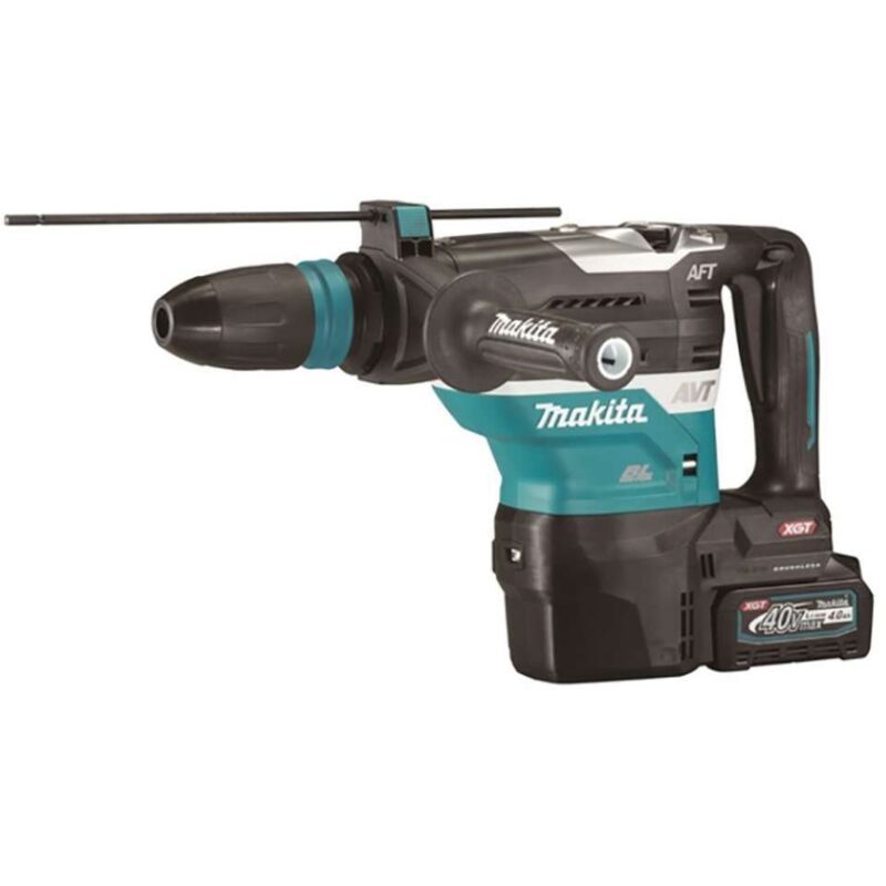 Martello perforatore sds+ 40V Max xgt Makita con 2 batterie 40V 4.0Ah - caricabatterie - Bluetooth - MakPac - DC40RA - HR005GM202