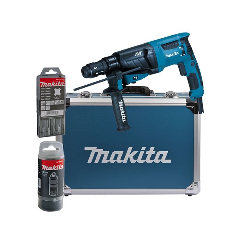 

MAKITA Martillo combinado SDS-Plus HR2631FT13 | incl. accesorios y maletín de aluminio