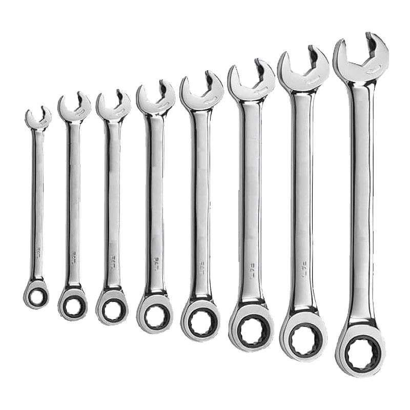 Jeu de 8 clés mixtes à serrage rapide et à cliquet Makita B-65523