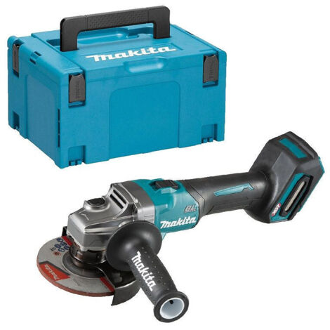 Makita – Meuleuse sans fil 40 V 1100 W – Diamètre disque 125 mm – Moteur sans charbon – Frein électrique – Technologie XPT – GA005GZ01