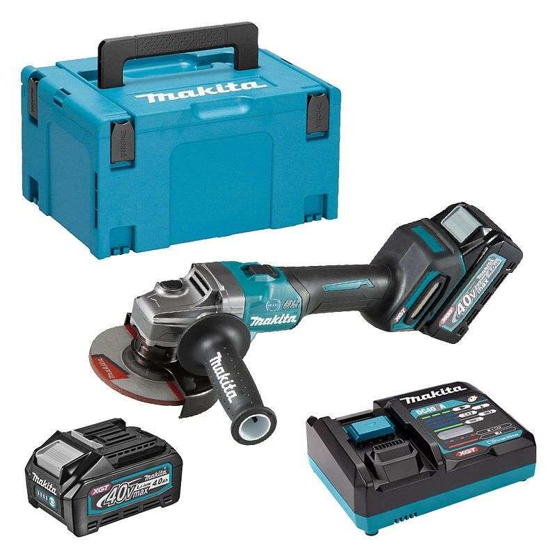 Meuleuse Makita GA005GM201 – 40V max Ø125mm, Li-Ion 4Ah