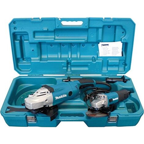Pack 2 meuleuses d'angle (GA9020R / 9558NB) dans valise - MAKITA DK0052G