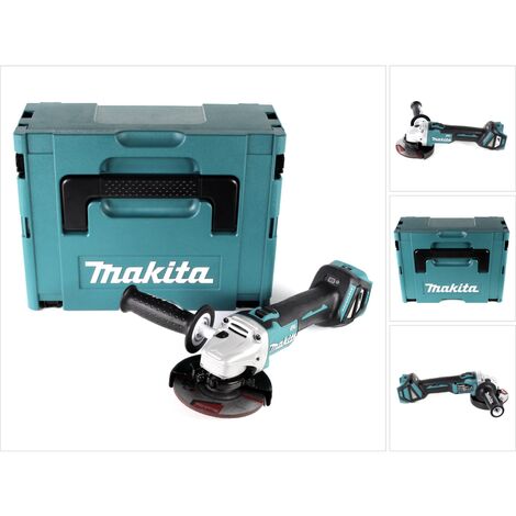 Makita – Meuleuse d'angle sans fil 18V 125mm – Moteur Brushless – Vitesse réglable 3000-8500 tr/min – Étanche à la poussière – Coffret Makpac - DGA 511 ZJ