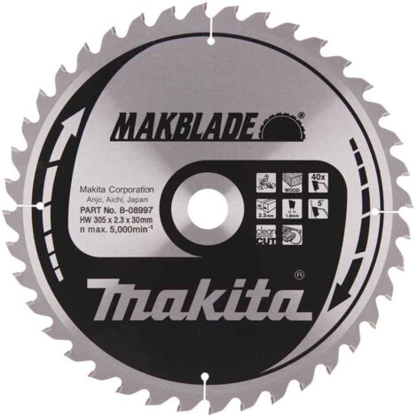 Makita Mitre Saw Blade 40T  305 x 30 x 2.3mm