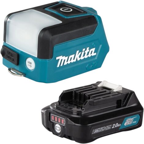 Makita ML 107 DA1 Akku Lampe 12 V max. 200 lm LED + 1x Akku 2,0 Ah - ohne Ladegerät