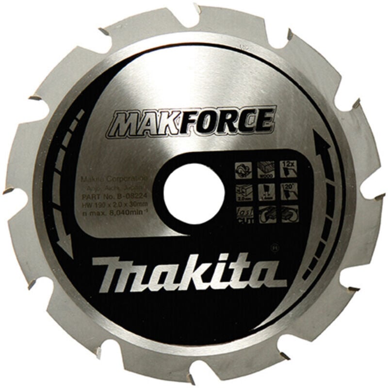 Makita B-32334 Lame de scie circulaire Makforce TCT 180x30mm 40T Bois