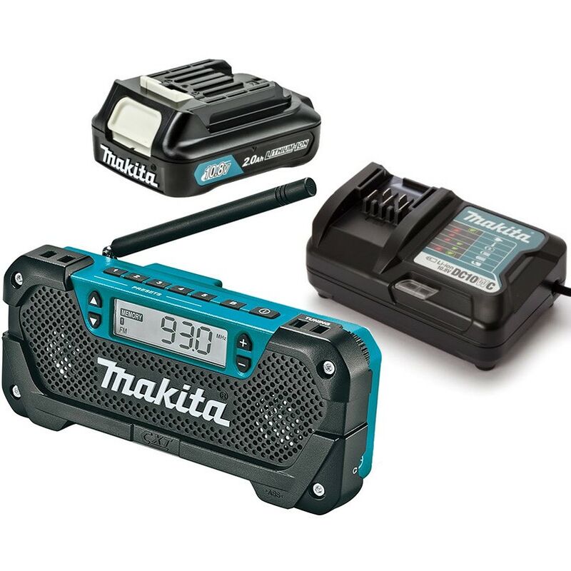 MR052 10.8V cxt Job Site am / fm Battery Cordless Radio +Battery +Charger - Makita