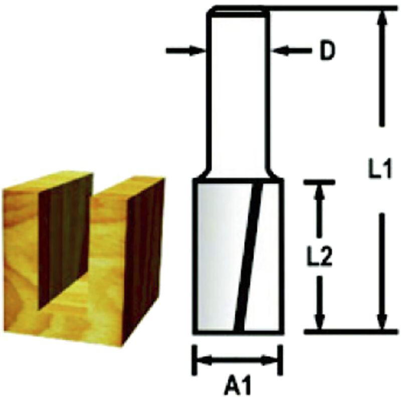 Image of Nutfräser zweischneidig 14 mm - D-47640 - Makita