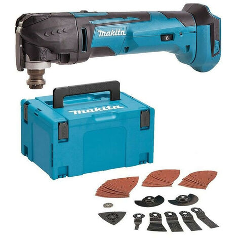 Makita – Outil multifonction 18V LXT avec accessoires MAKPAC – Moteur Brushless pour coupes précises – DTM51ZJX2