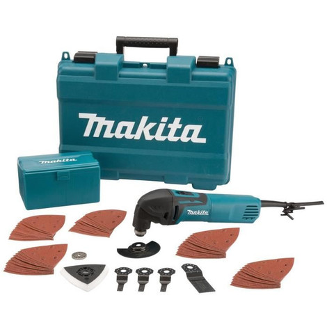 Makita Outil Multifonction 320w Tm3000cx4 Avec 56 Accessoires Et Coffret De Transport Mak0088381632256