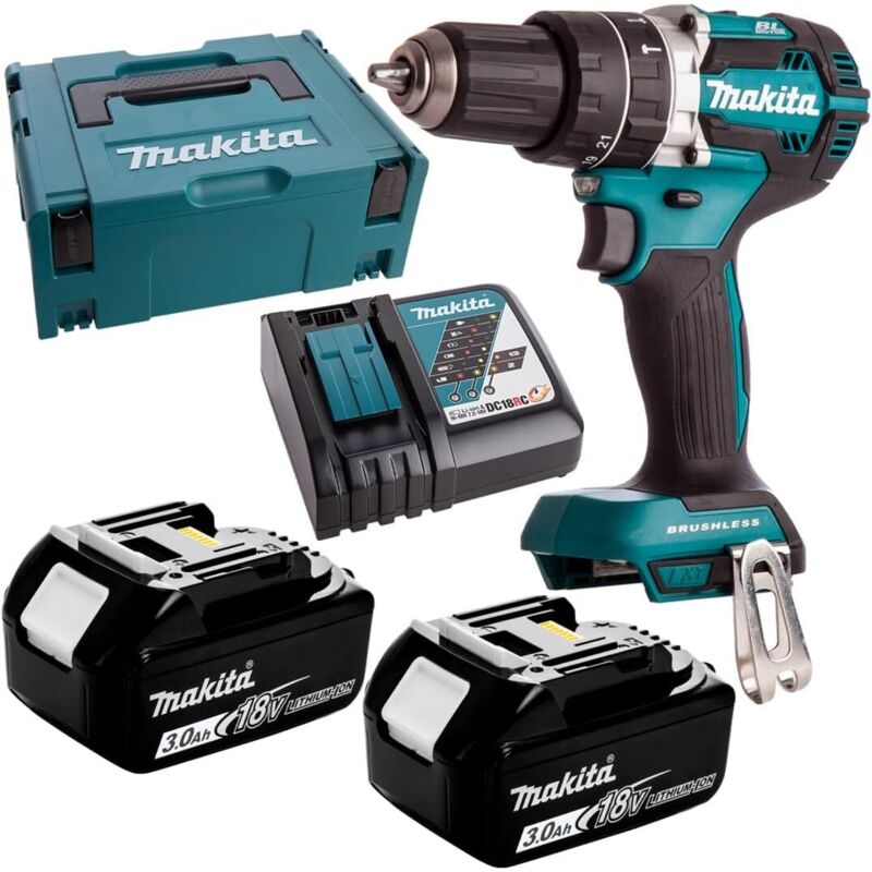 Makita - DHP484 2000 rpm Noir, Bleu